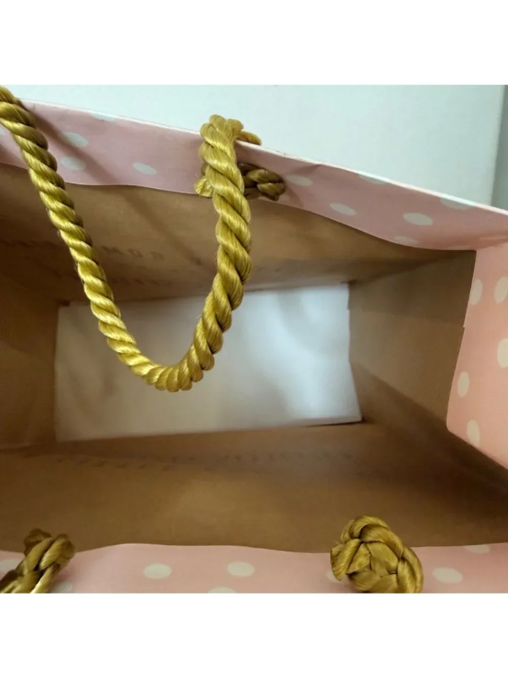 Bridesmaid Gift Bags Set of 6 Pink Polka Dot Bridal Shower Wedding Favor